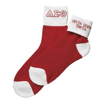 Delta Sigma Theta Sorority Sock Color Ankle